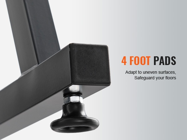 Kosketinsoittimen teline epätasaisille pinnoille