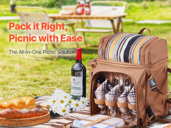 Piknik-reppu sisältä