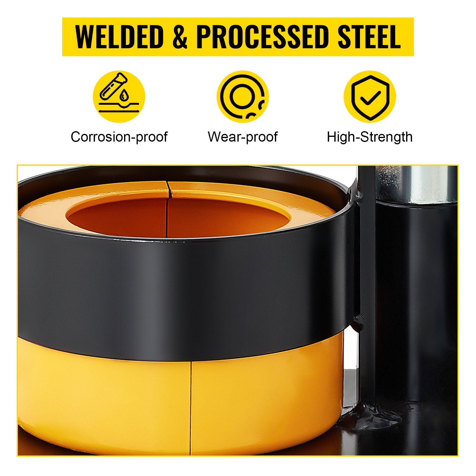 Hitsattu ja koneistettu teräs