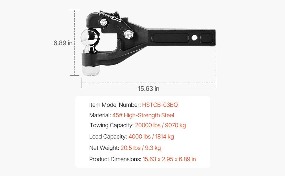 Pintlekoukku, mitat ja kiinnitys