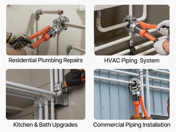 Käyttökohteita eri putkijärjestelmissä