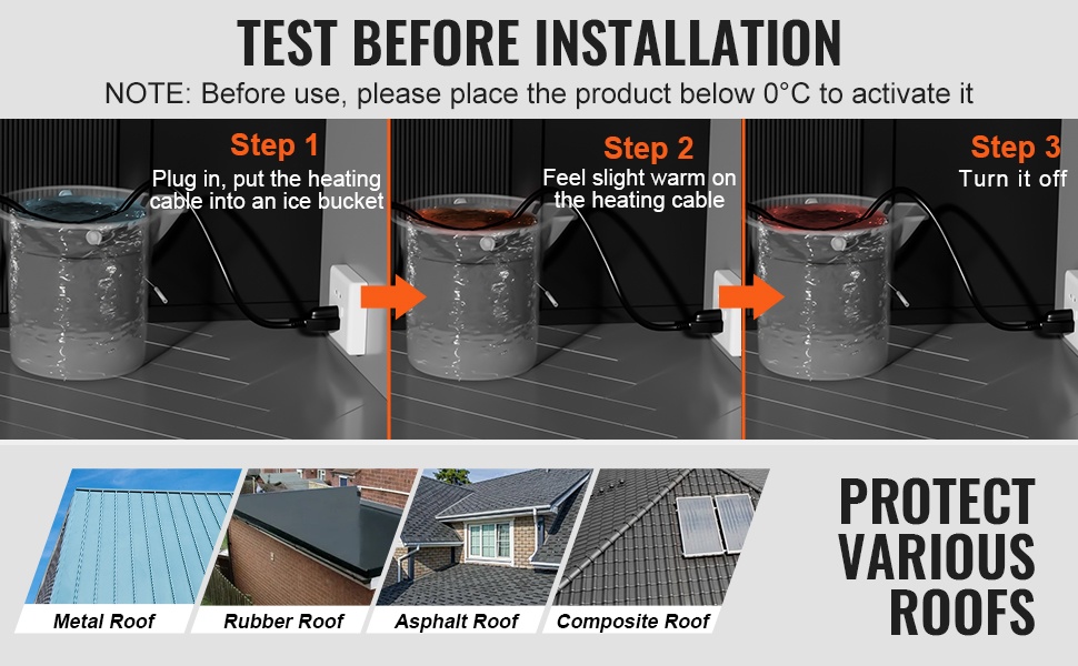 Lämmityskaapelin käyttö eri kattomateriaaleilla