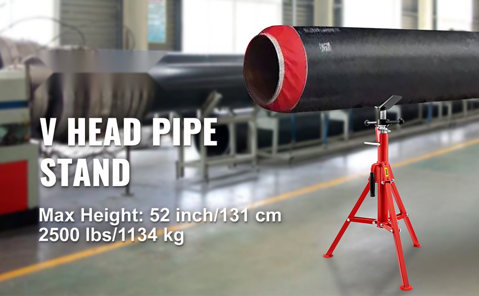 Putkiteline V-päällä ja pyörillä