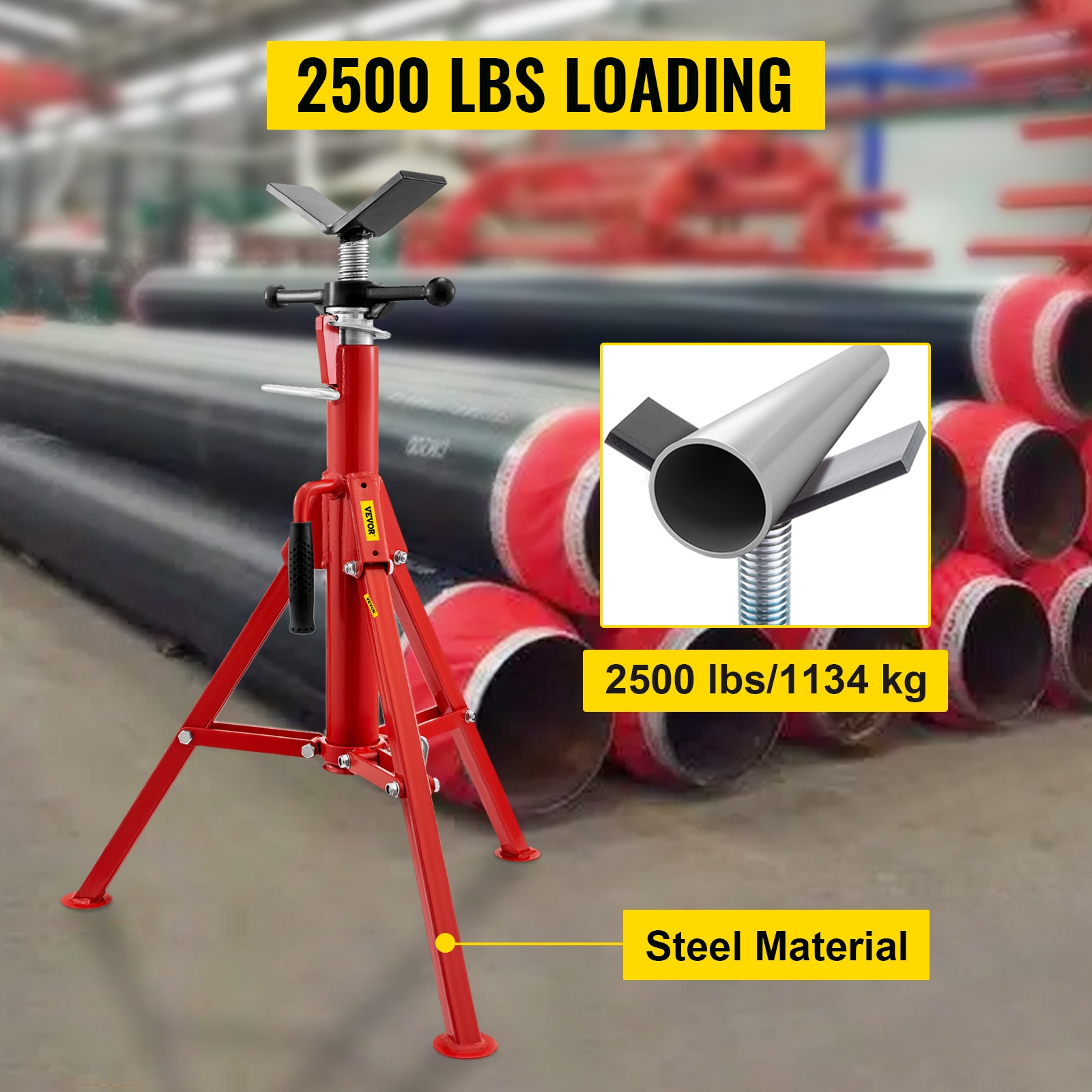 Säädettävä putkijalusta