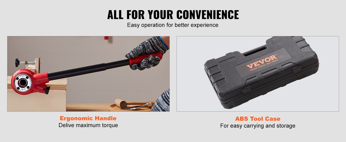 Ergonominen kahva ja varsi