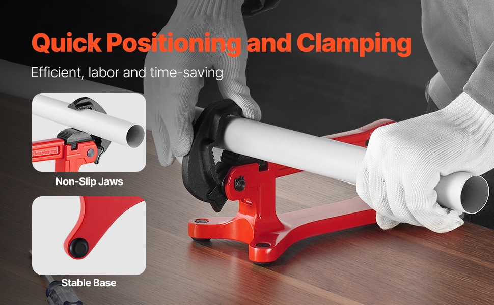 Putkipenkki, pitävät leuat ja pohja