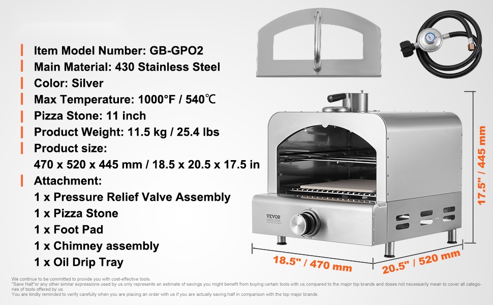 Ruostumattomasta teräksestä valmistettu ulkouuni