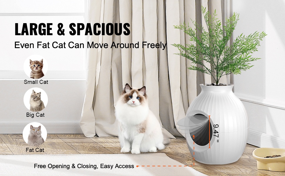 Tilava sisätila kissalle