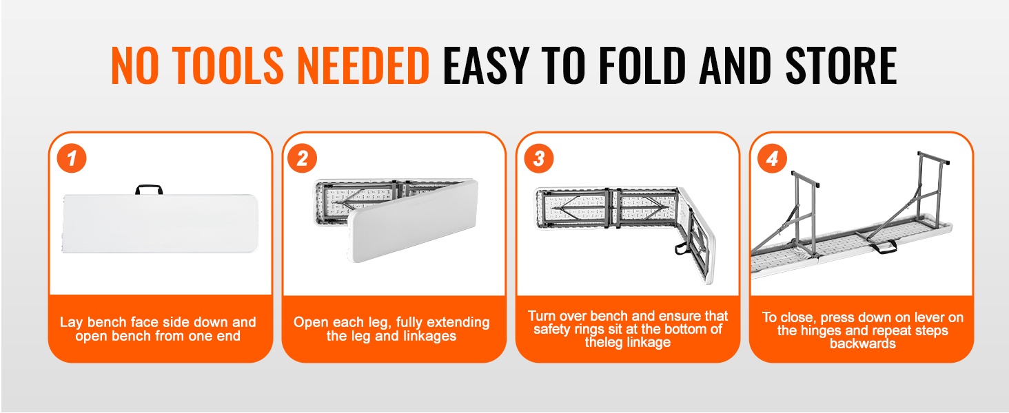 Taitettava rakenne nopeaan käyttöön