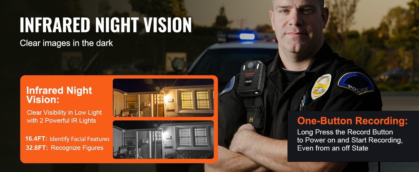 Vesitiivis ja iskunkestävä vartalokamera