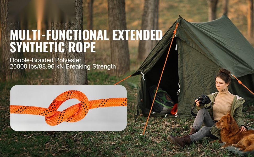 Punottu nailonköysi kelalla