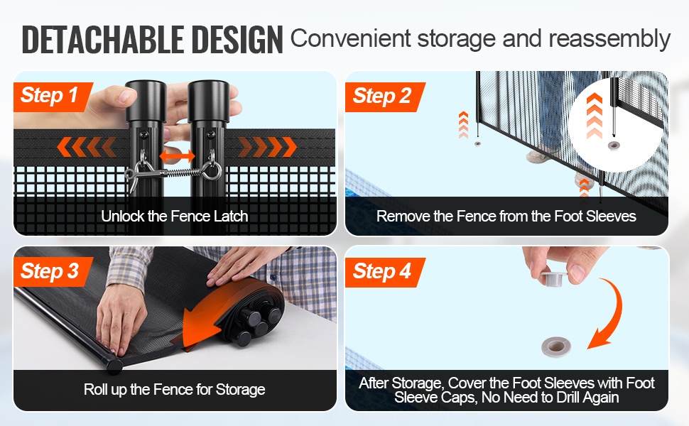 Irrotettava rakenne ja tee se itse -asennus