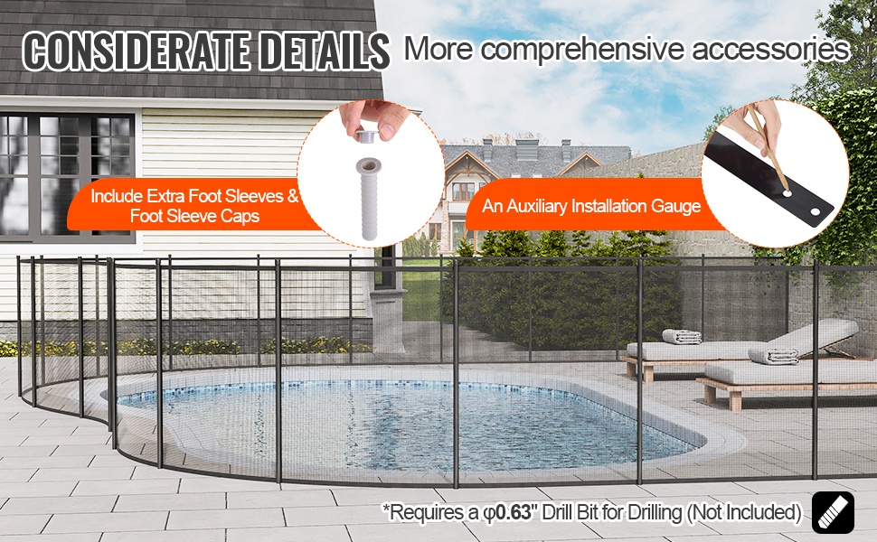 Asennustarvikkeet ja porausmalli