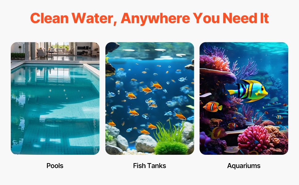 Käyttökohteet altaista akvaarioihin