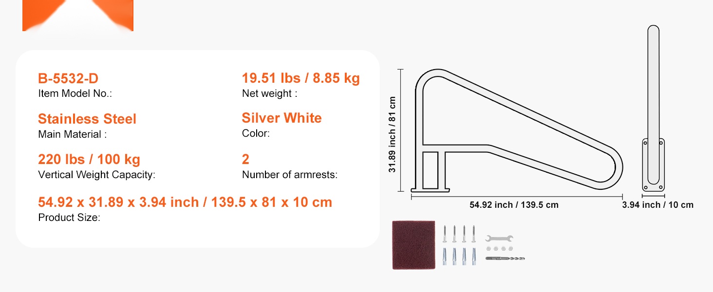 Uima-altaan kaide altaan reunalla