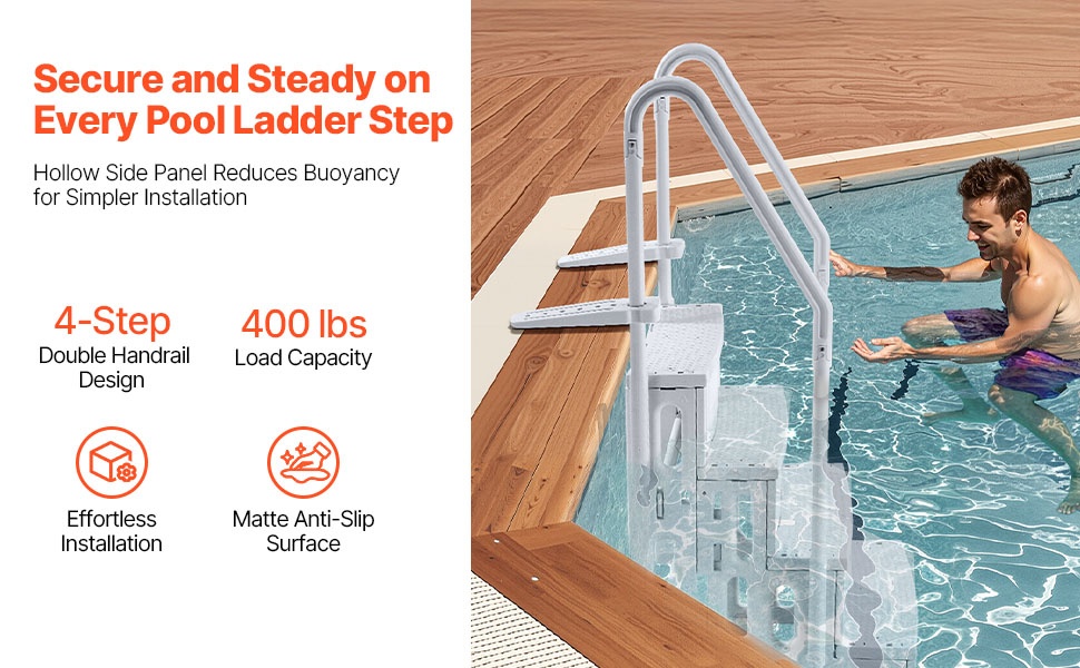 Uima-altaan tikas, 4-portainen, kaksoiskaiteilla