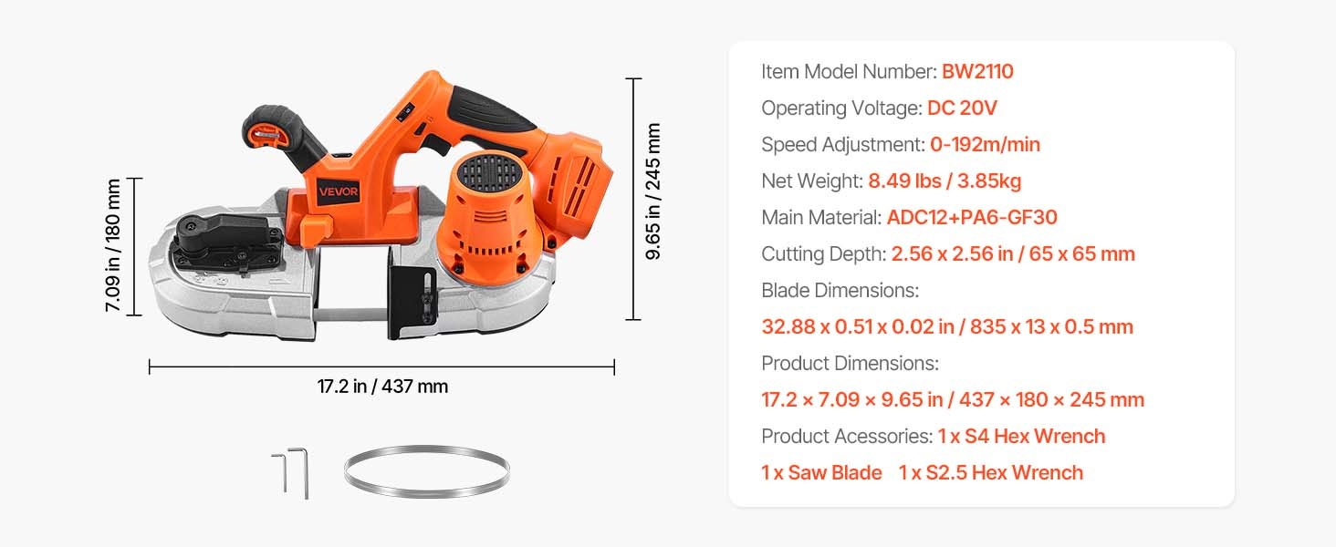 Kannettavan nauhasahan yleiskuva