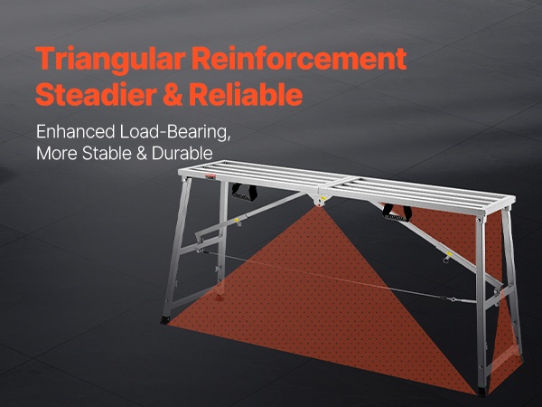 Työalusta, taitettava rakenne