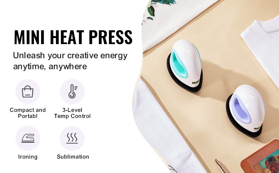 Kompakti lämpöprässäyslaite työpöydällä