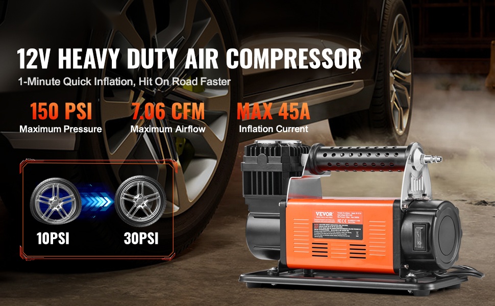 12V ilmakompressori 6L säiliöllä