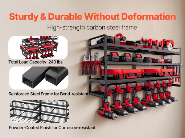 Vankka rakenne, kantavuus jopa 240 lbs