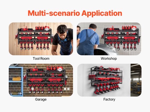 Työkalujen järjestys eri seinämateriaaleilla