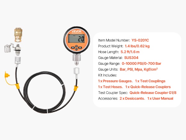 Painemittarin rakenne ja liitäntä
