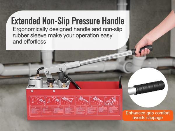 Painekoepumpun kahvan yksityiskohta