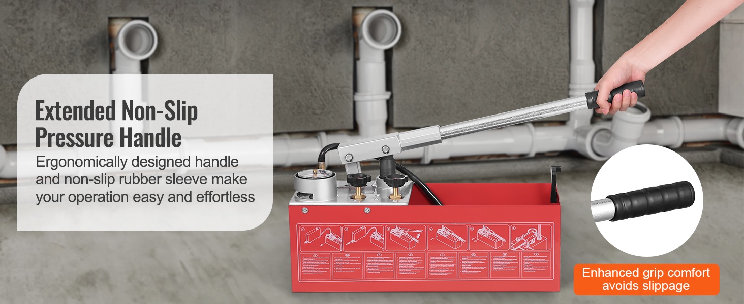 Painekoepumpun kahva käytössä