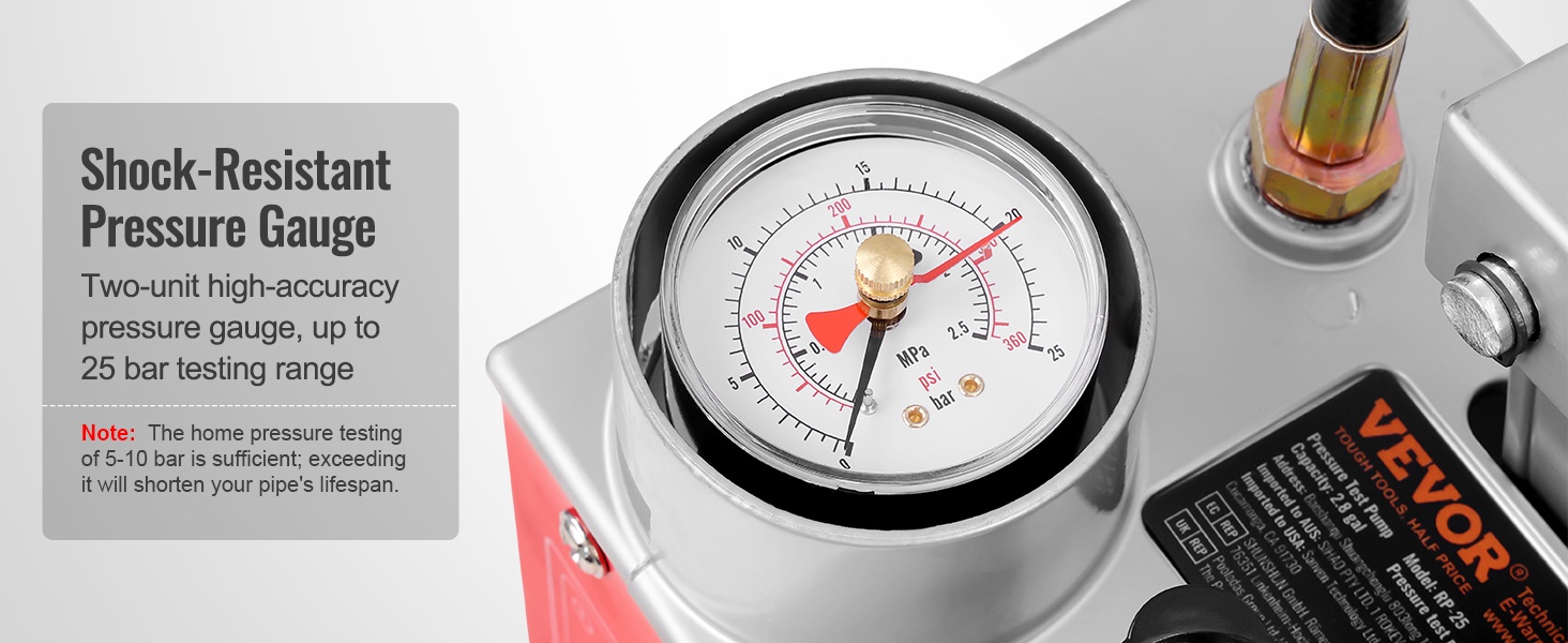 Painekoepumpun venttiili ja letkut