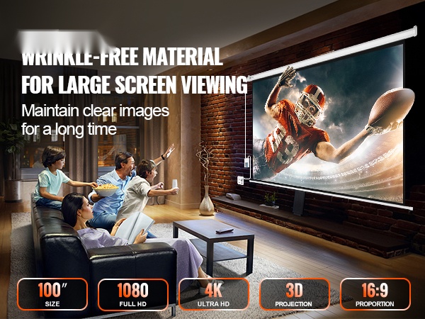 Projektorikankaan yleiskuva