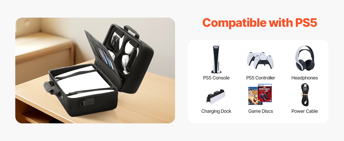 PS5-kantolaukun sisätilat