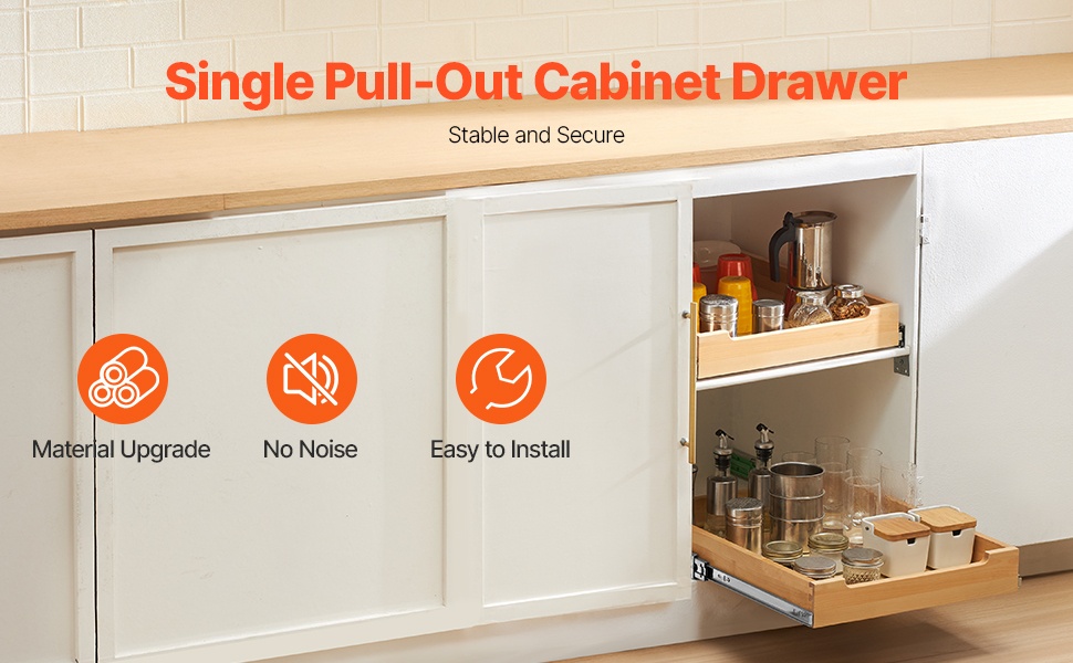 Kaksitasoinen ulosvedettävä kaapin järjestelijä, näkymä mittoineen