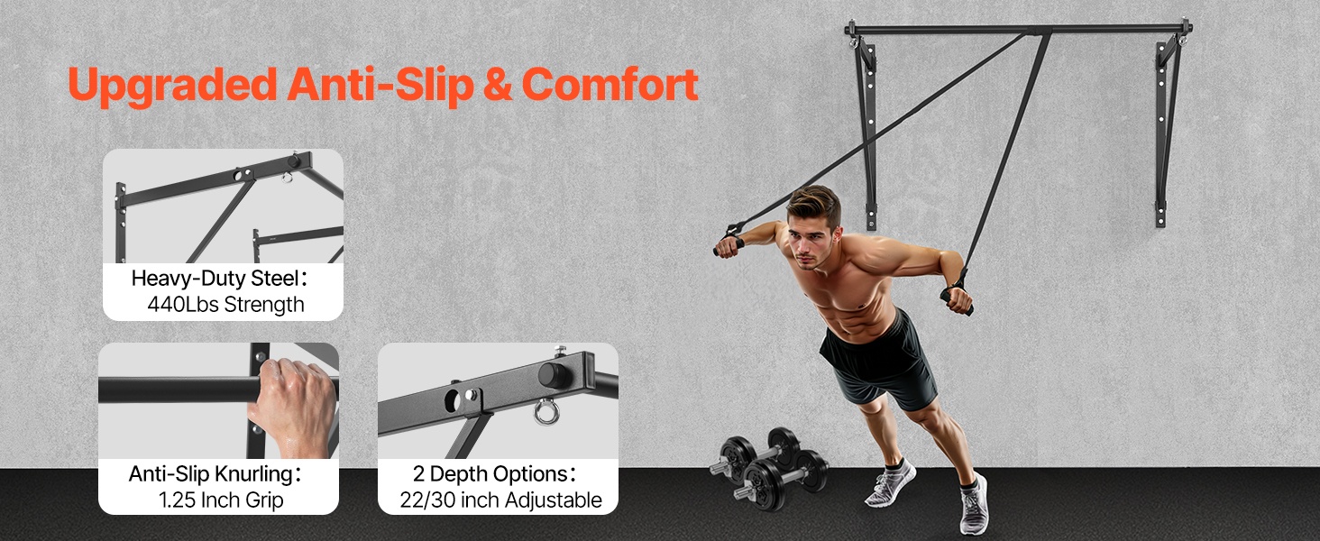 Teräsrunkoinen ylävartalon harjoitustanko