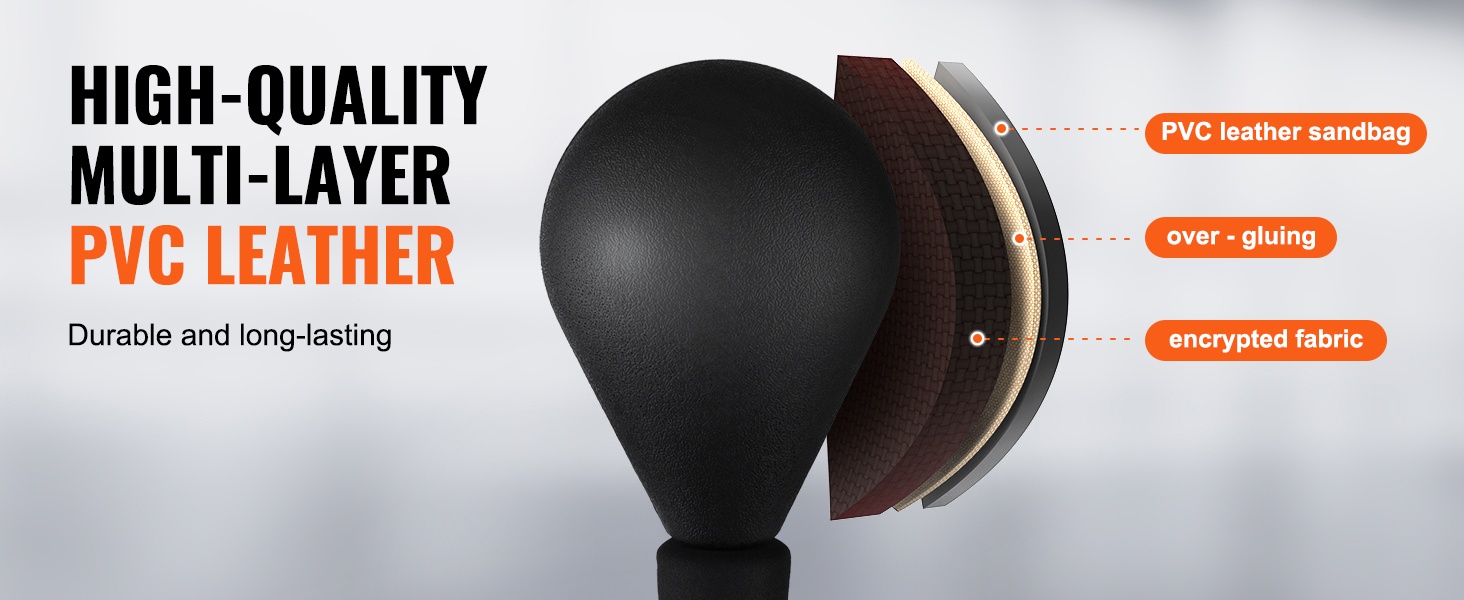 Kestävä nyrkkeilysäkki ja materiaali