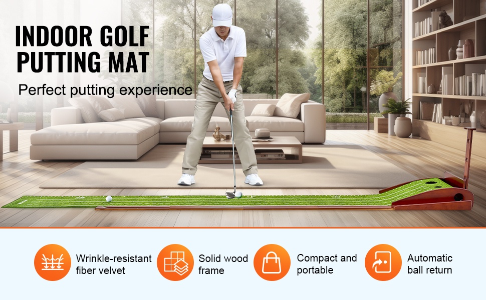 Golf-puttausmatto sisäkäyttöön
