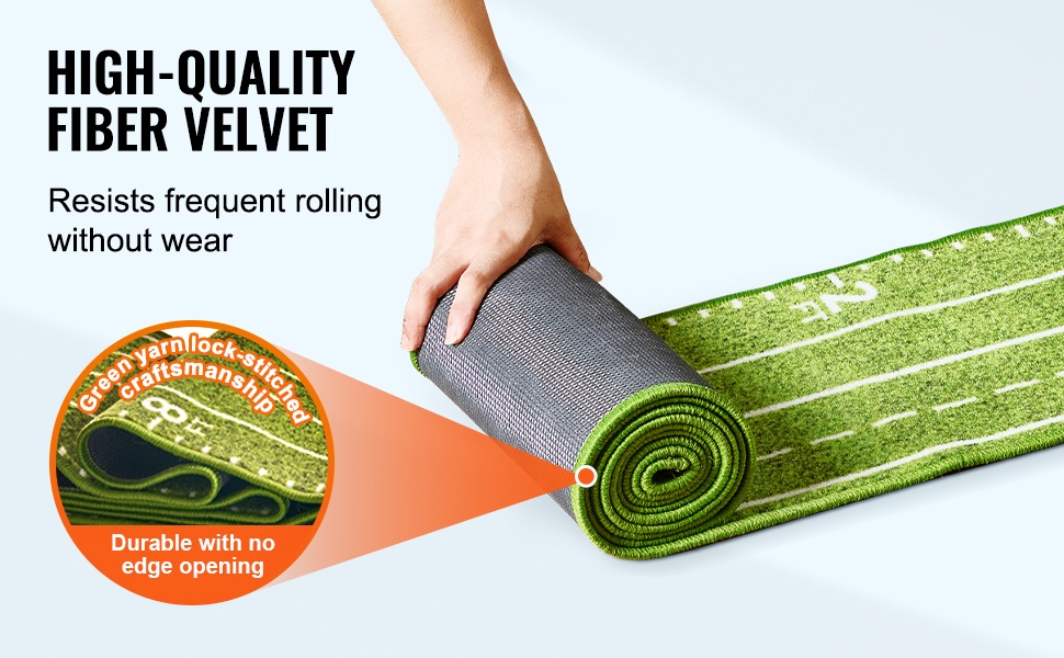 Kuitusamettinen puttausmatto ja TPE-pohja