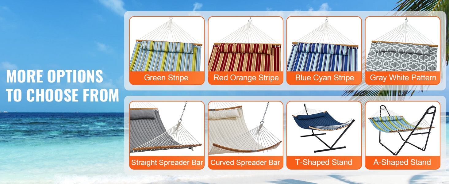 Erilaisia värivaihtoehtoja ulkokäyttöön