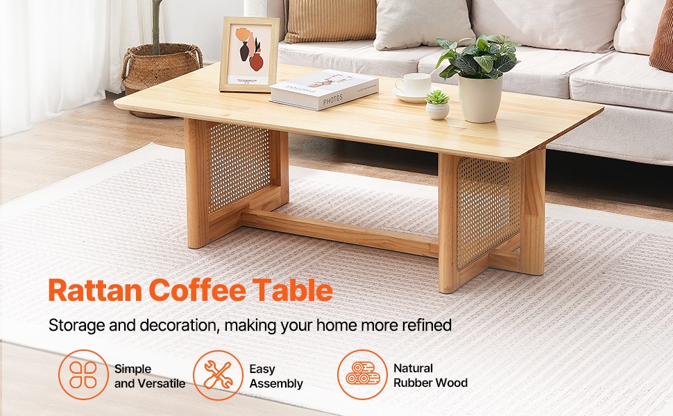 Rottinkinen sohvapöytä, yleisnäkymä