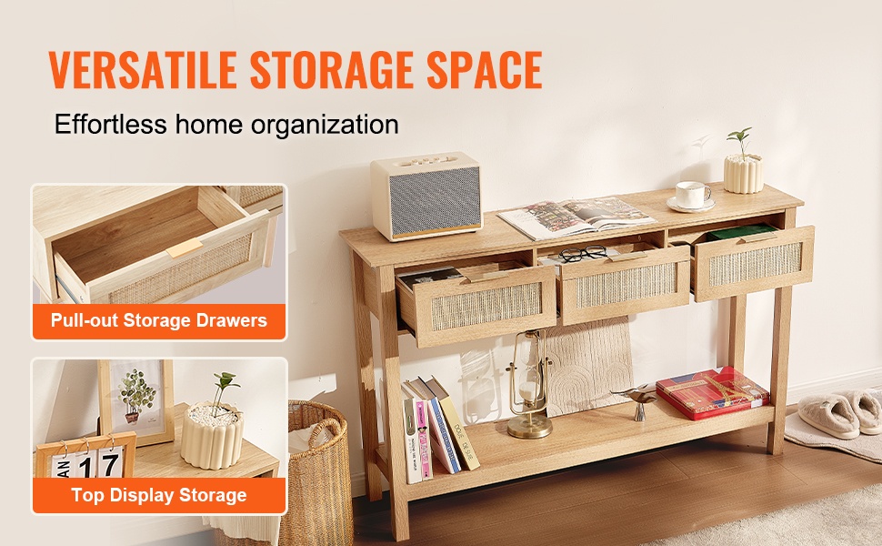 Konsolipöytä sisustuksessa eri käyttötarkoituksissa