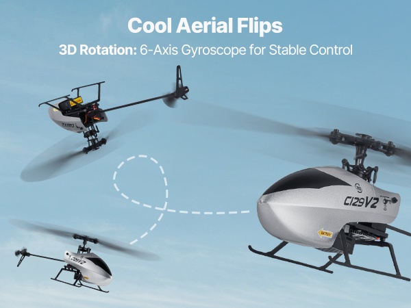 RC-helikopteri liikkumassa maassa