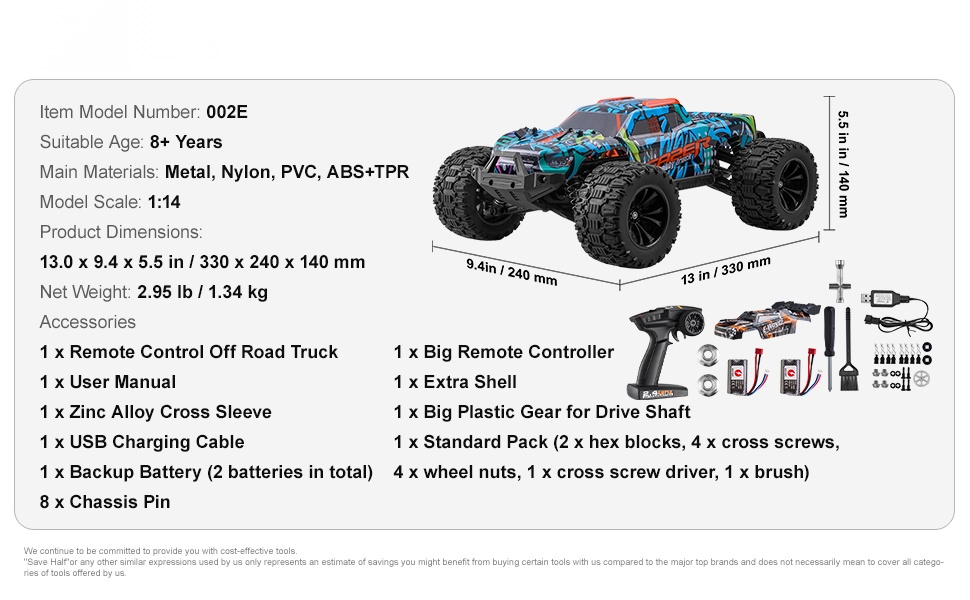 Radio-ohjattava maastoauto eri kuvakulmista