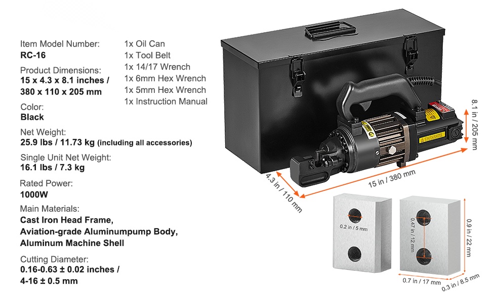 Harjateräsleikkurin varusteet ja kantosalkku