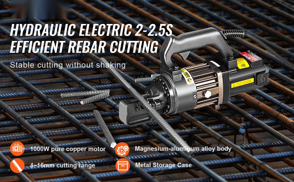 Sähkökäyttöinen hydraulinen harjateräsleikkuri yleiskuva