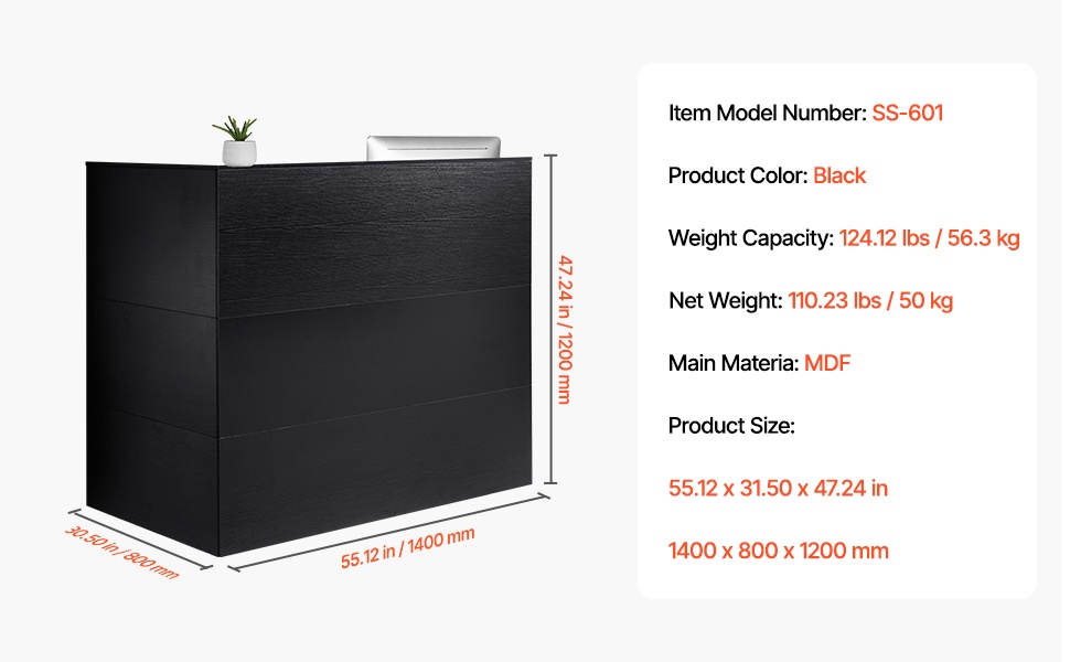 Vastaanottotiski käytössä