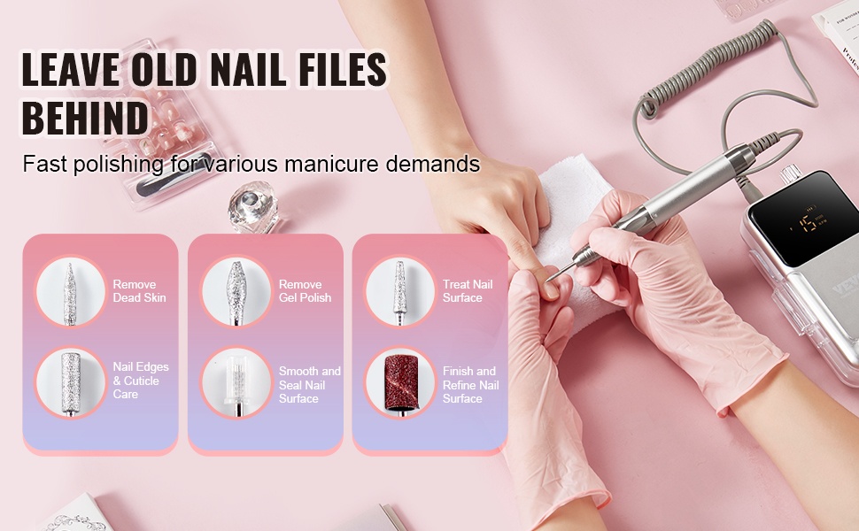 Mukana 6 hiomapään sarja ja 50 hiomanauhaa