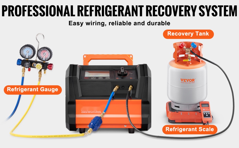 Kylmäaineen talteenottokone, suodatus ja PURGE-toiminto