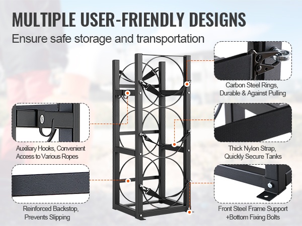 Nailonhihnat ja teräsrenkaat