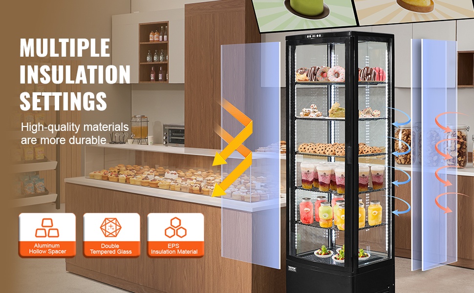 Monikerroksinen eristys ja paksu lasi