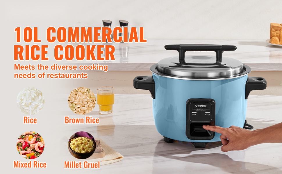 Kaupallinen riisinkeitin, suuri kapasiteetti